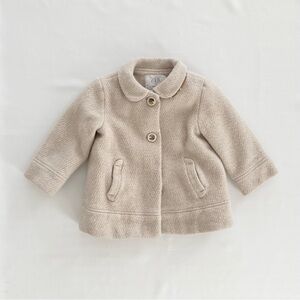 Zara Kids Cream Wool Coat